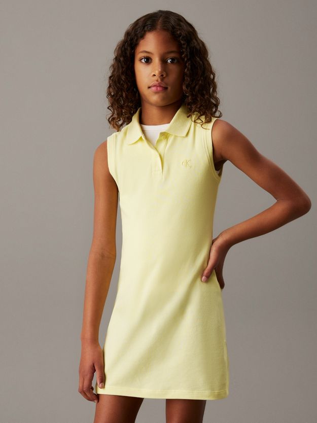 Loose Sleeveless Polo Dress