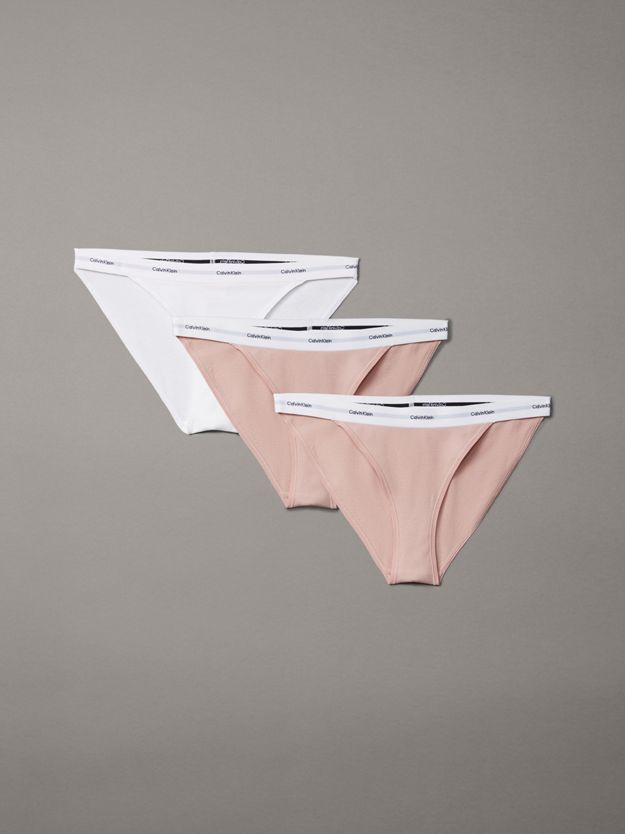 3 Pack Bikini Briefs - Cotton Stretch Rib
