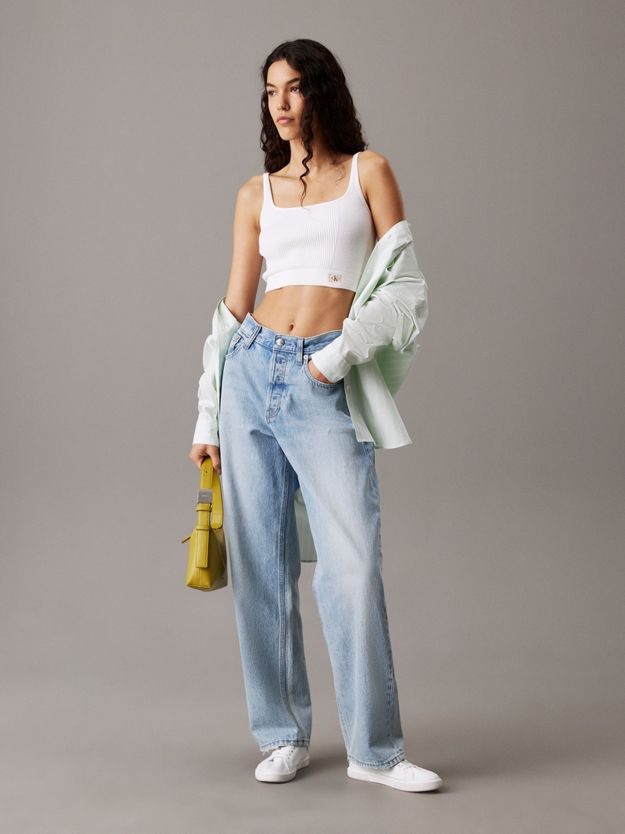 Ribbed Cotton Bralette Top