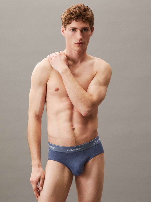 3 Pack Hip Briefs - Icon Cotton Stretch