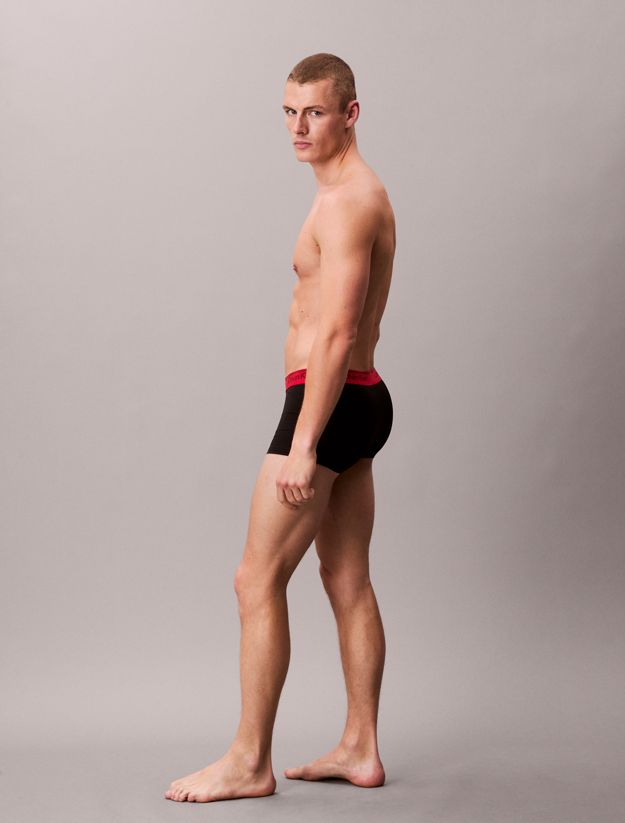 3 Pack Low Rise Trunks - Microfibre Stretch