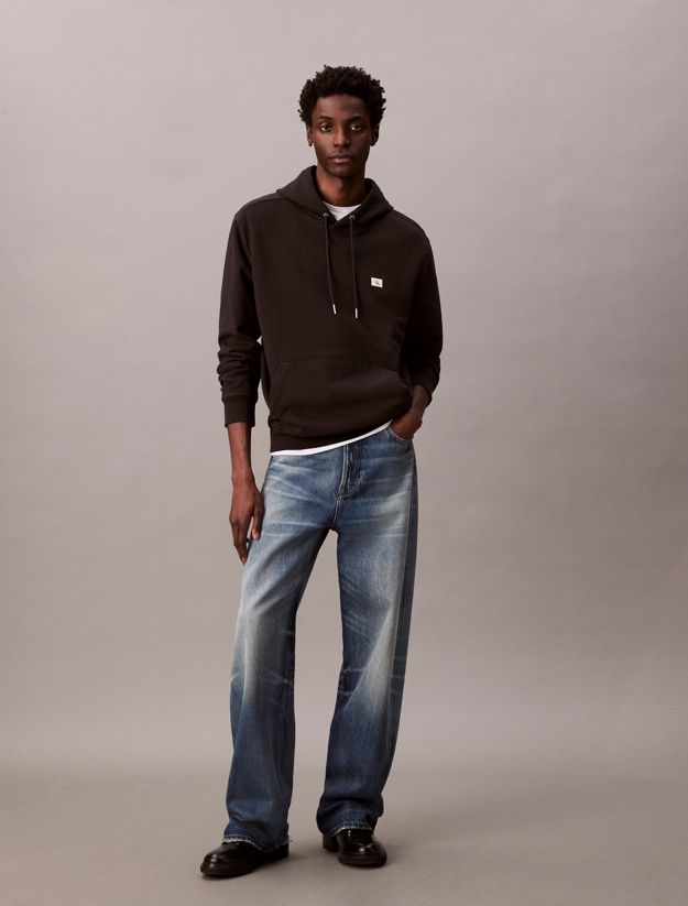 Cotton Terry Badge Hoodie