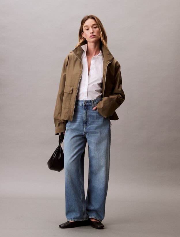 Short Cotton Blend Jacket