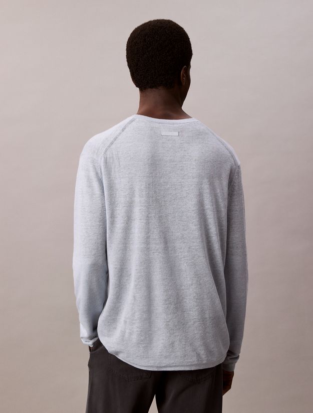 Linen Blend Dual Tone Jumper