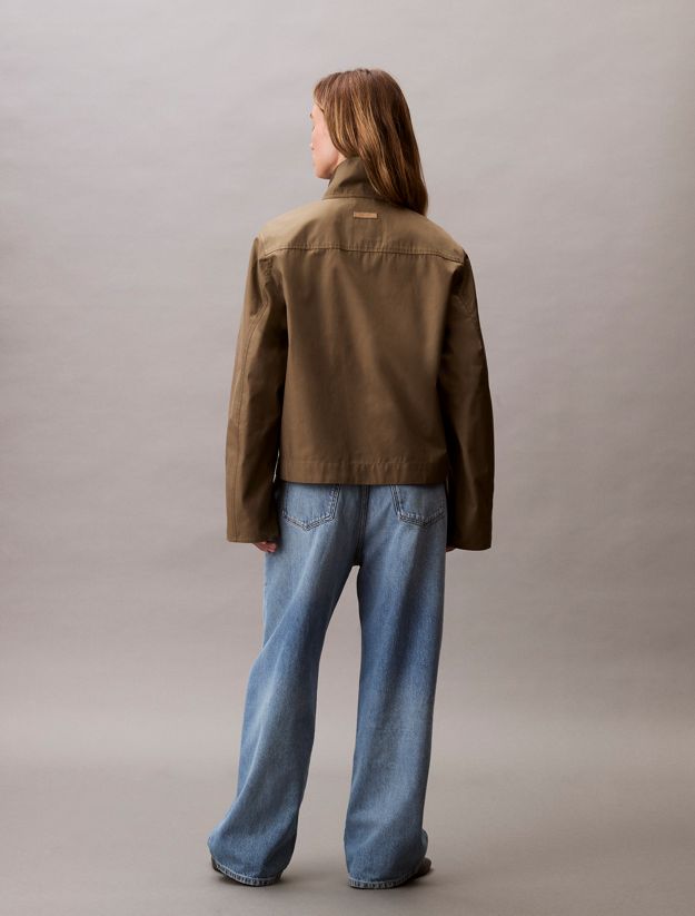 Short Cotton Blend Jacket