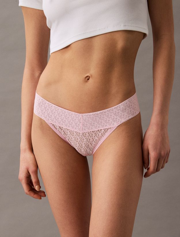 Low Rise Bikini Briefs - Icon Logo Lace