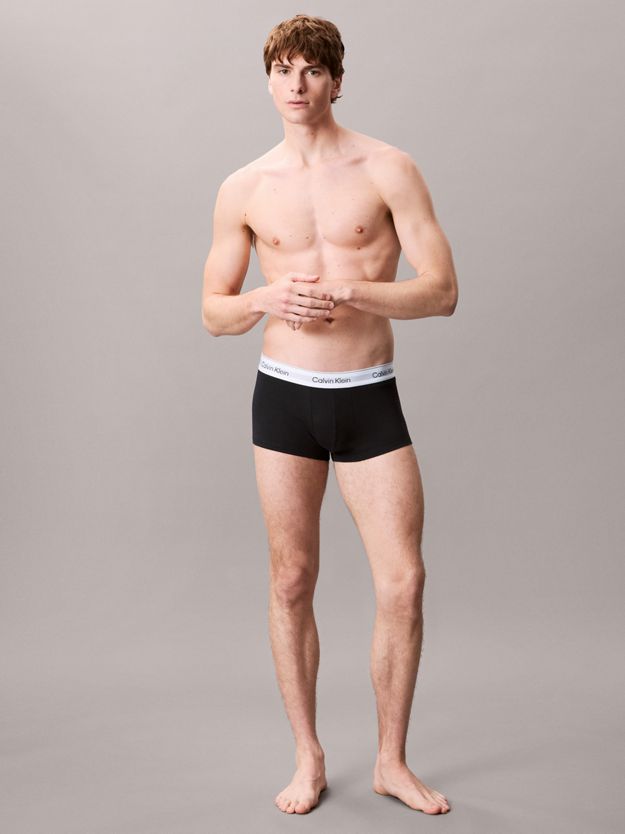 3 Pack Low Rise Trunks - Icon Cotton Stretch