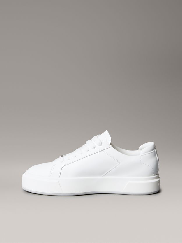 Leather Logo Tape Trainers