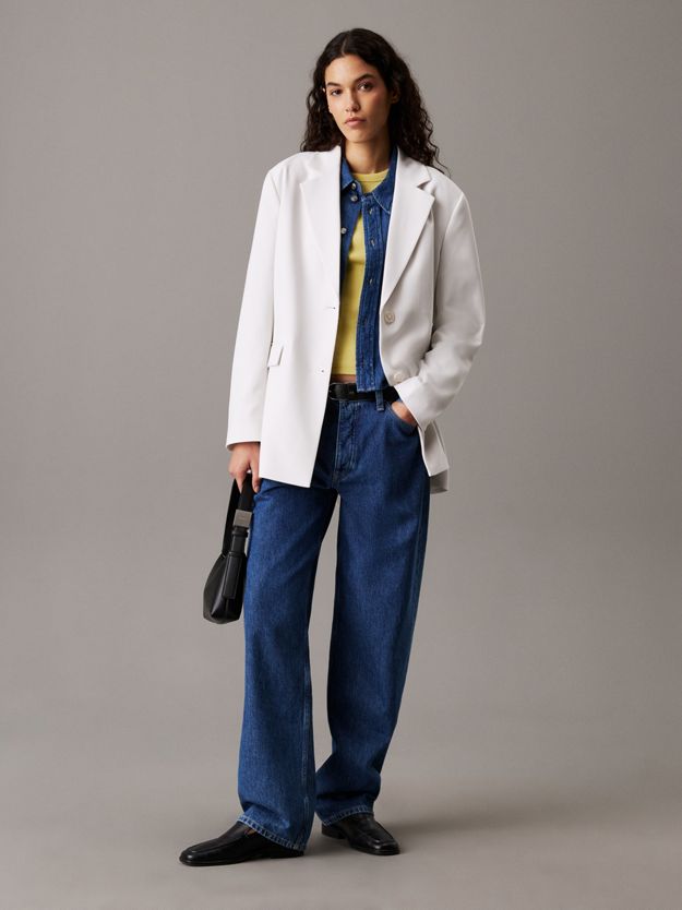 Soft Twill Tie Back Blazer