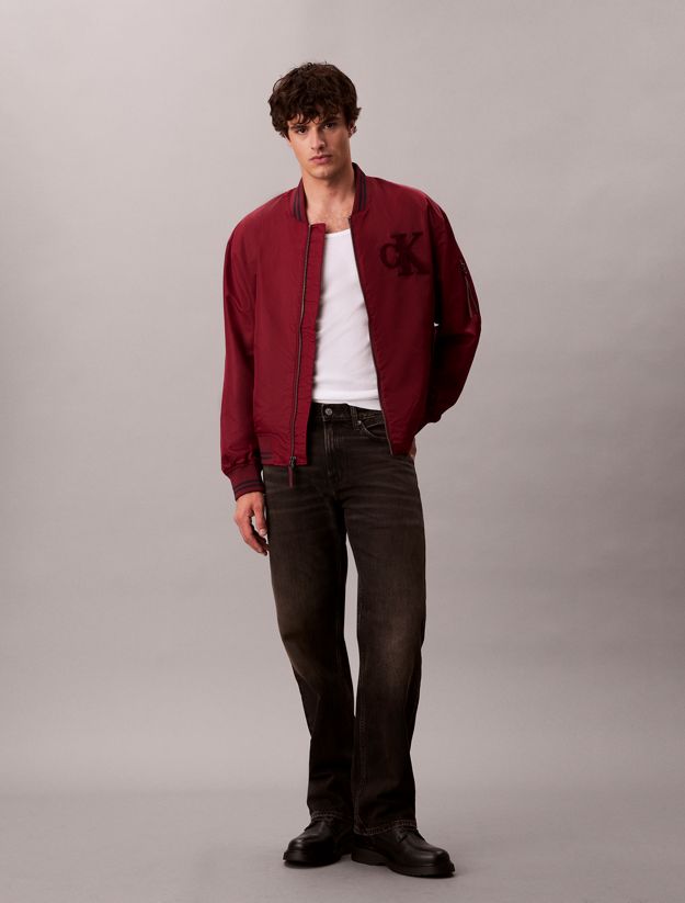 Nylon Tipped Bomber Jacket