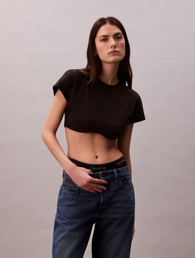 Cropped Tie-Back Top - Pride