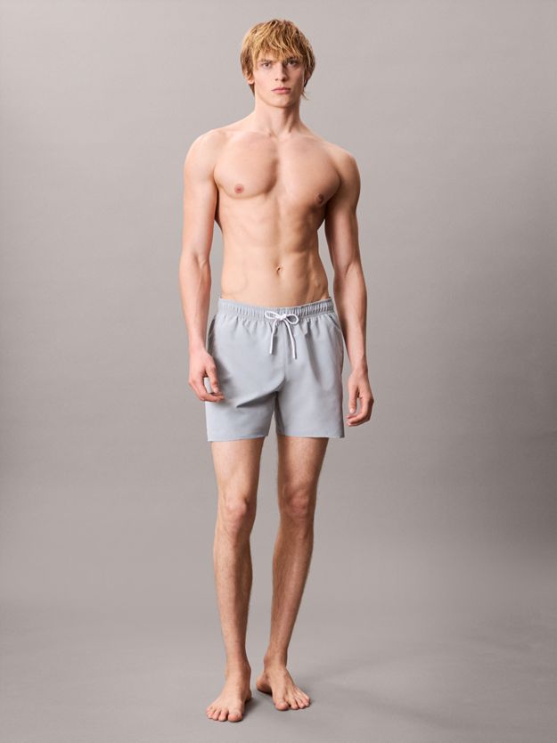 Medium Drawstring Swim Shorts - CK Monogram