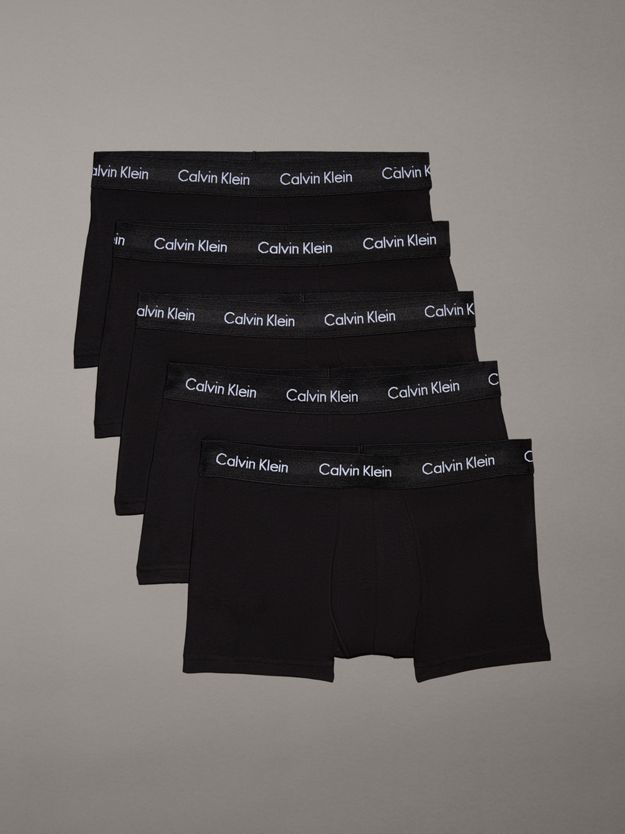 5 Pack Low Rise Trunks - Cotton Stretch
