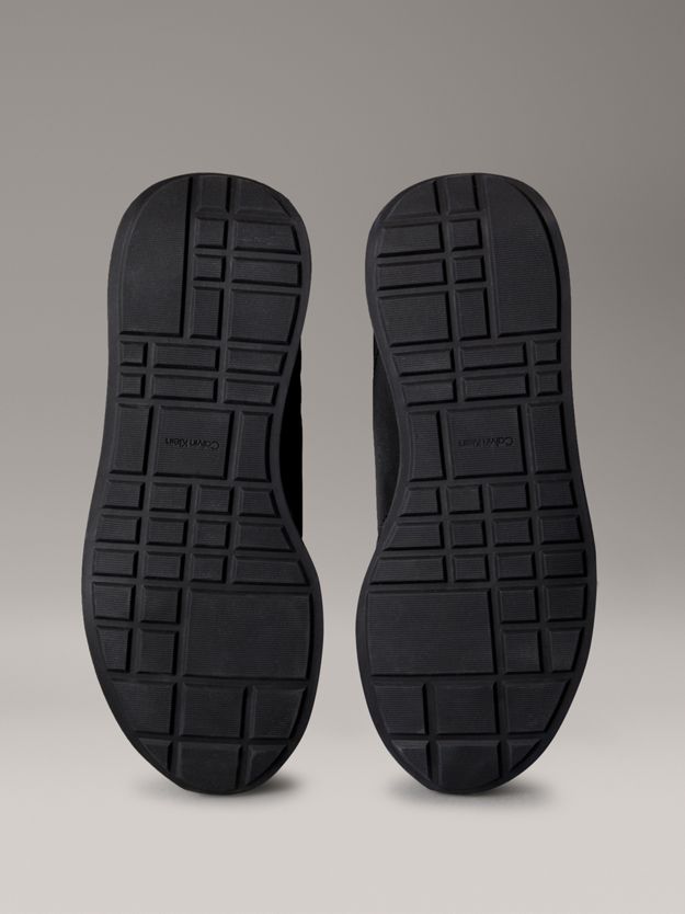 Suede Mix Signature Logo Runner Trainers