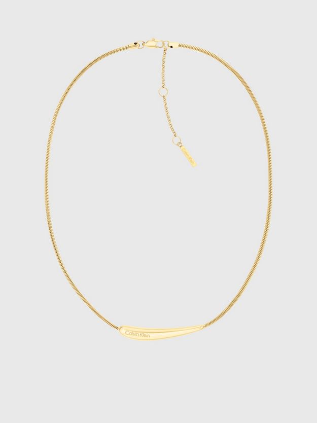 Elongated Drop Pendant Necklace