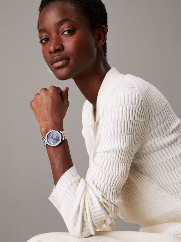 Stainless Steel Crystal Watch