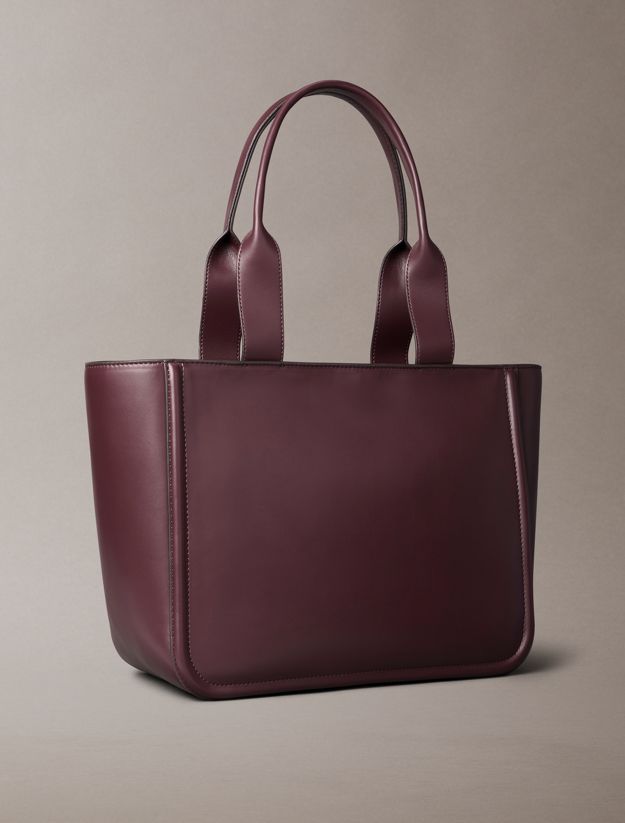 Embossed Monogram Logo Tote Bag