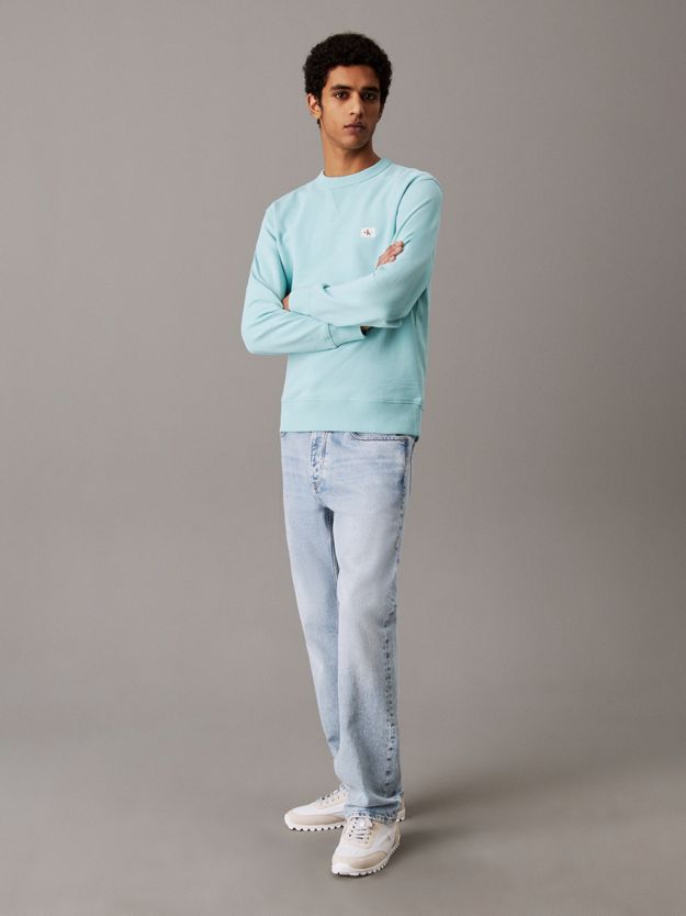 Cotton Terry Badge Sweatshirt