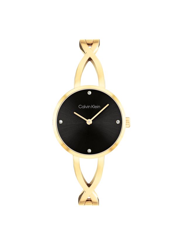 Gold Plated Steel Bracelet Watch