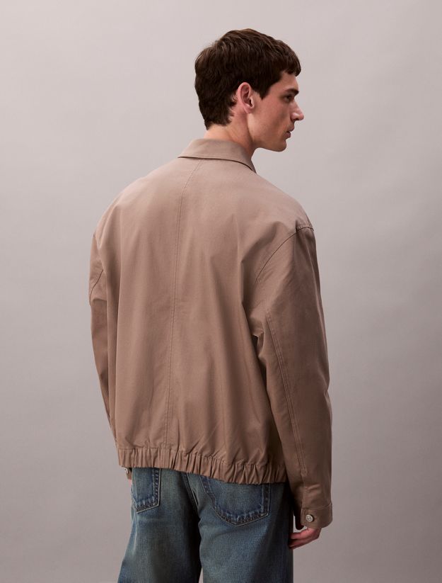 Cotton Stretch Utility Relaxed Jacket