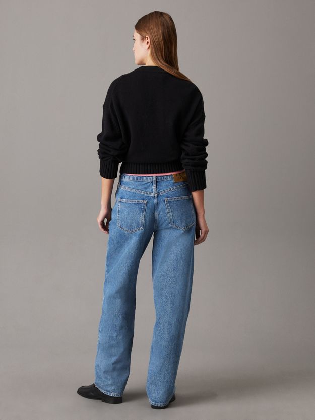 Cotton Wool Logo Collar Jumper