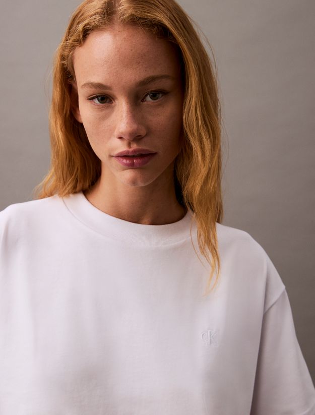 Cropped Iridescent Print T-shirt