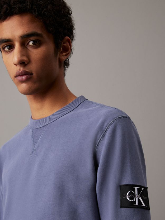 Cotton Terry Badge Sweatshirt