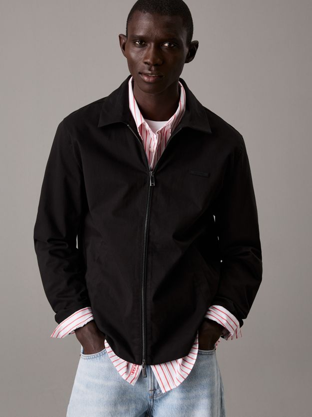 Sateen Stretch Blouson Jacket