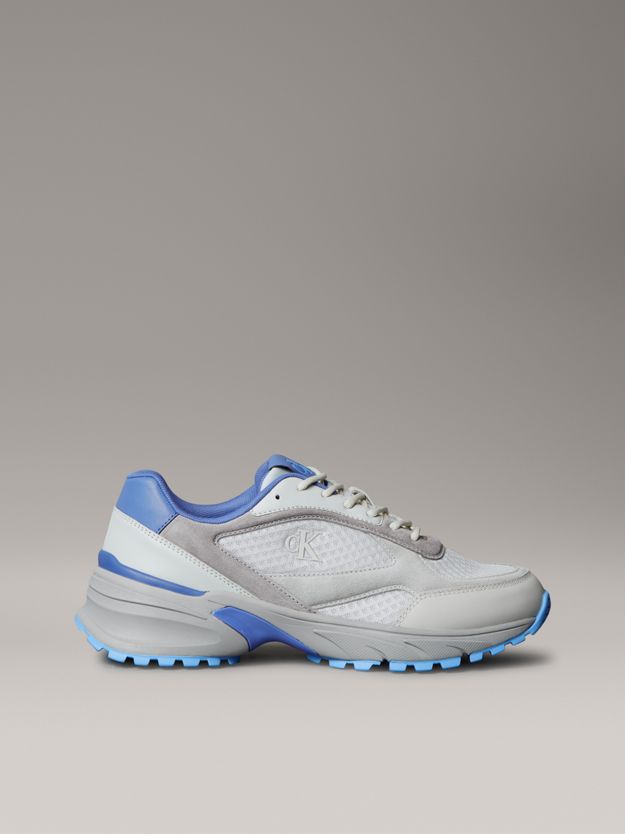 Leather and Breathable Mesh Trainers