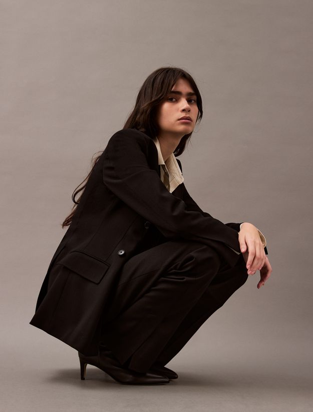 Classic Wool Gabardine Trousers