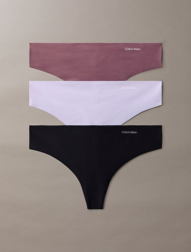 3 Pack Thongs - Invisibles