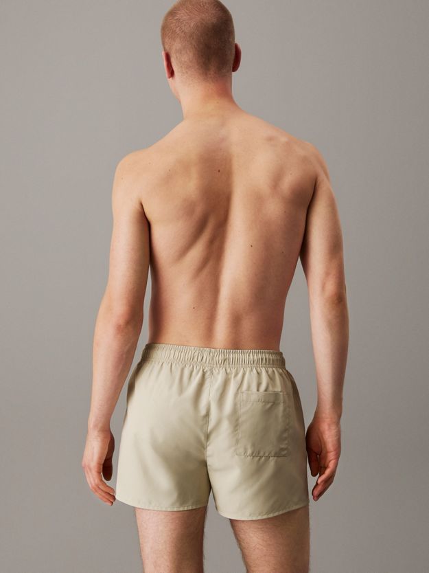 Short Drawstring Swim Shorts - CK Monogram