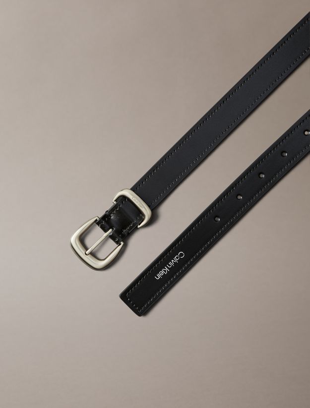 Full Grain Leather Chunky Buckle Belt