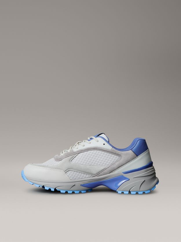 Leather and Breathable Mesh Trainers