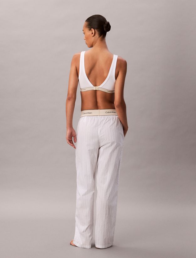 Cotton Poplin Logo Pyjama Pants