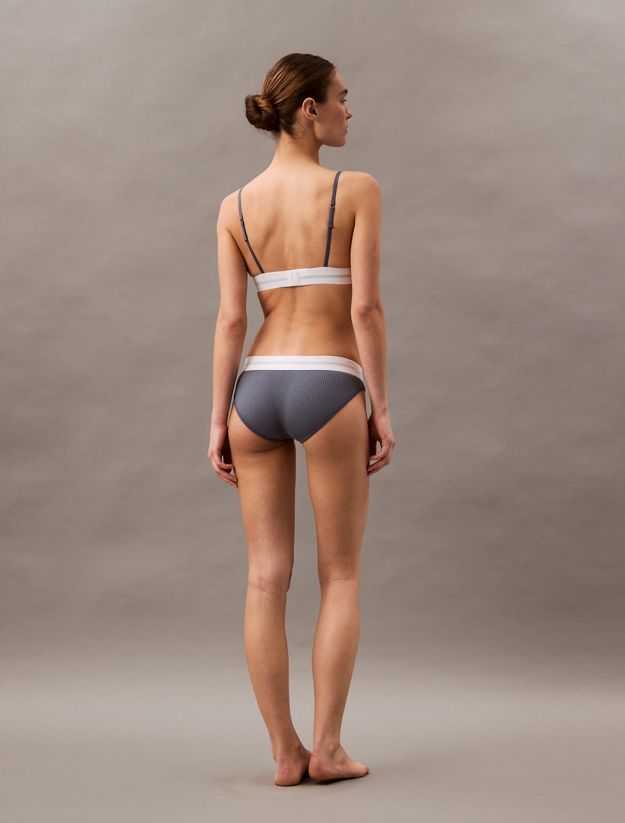 Unlined Triangle Bralette - Cotton Modal Stretch Rib