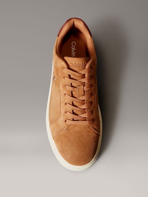 Suede Leather Flexible Sole Trainers