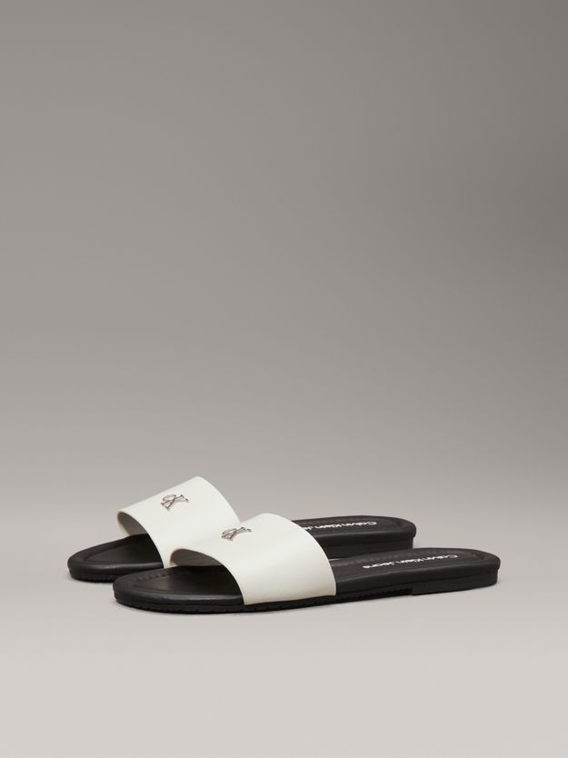 Faux Leather Sliders
