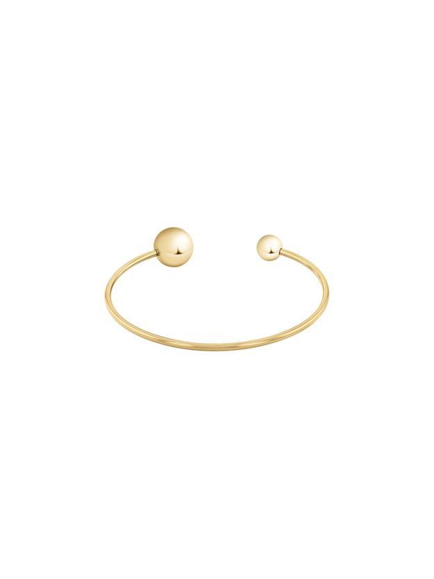 Gold Plated Steel Bubble Cuff Bracelet
