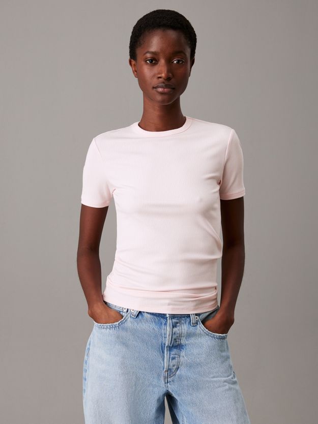 Slim Ribbed Modal T-shirt