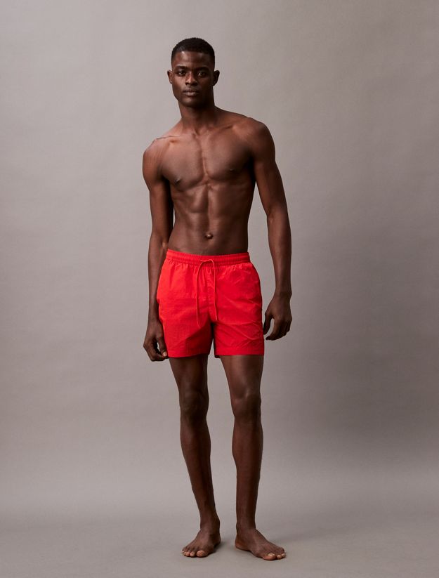 Medium Drawstring Swim Shorts - CK Soft Nylon