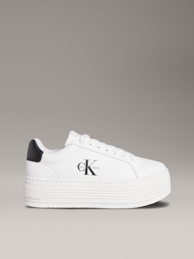 Leather Platform Trainers