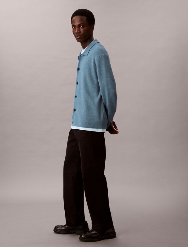 Wool Blend Boucle Relaxed Cardigan