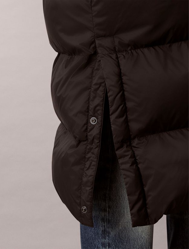 Hooded Nylon Puffer Coat