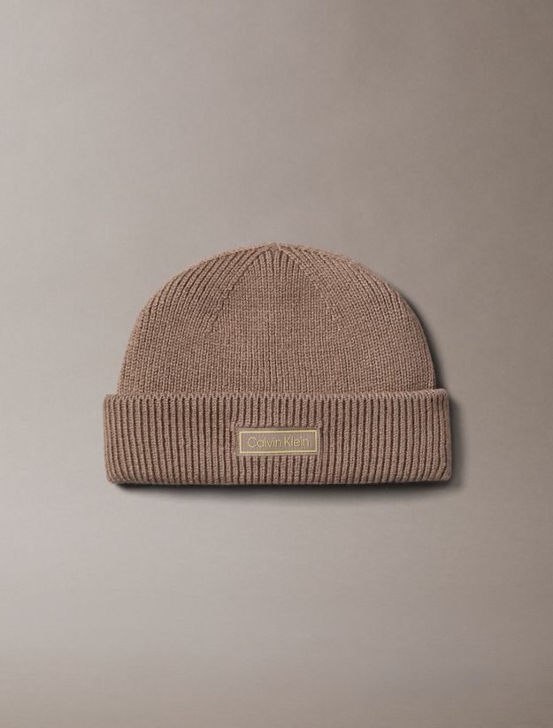 Wool Cashmere Blend Fisherman Beanie