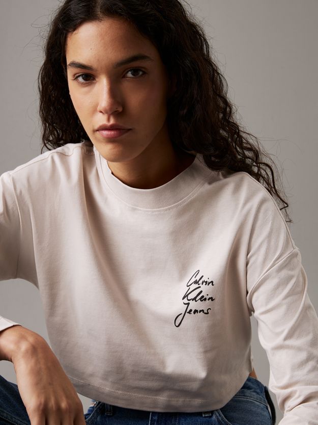 Cropped Long Sleeve T-shirt