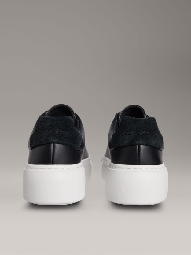 Leather Platform trainers