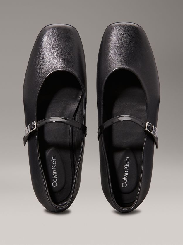 Leather Mary Jane Ballerinas