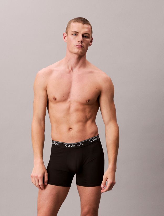 3 Pack Boxer Briefs - Microfibre Stretch