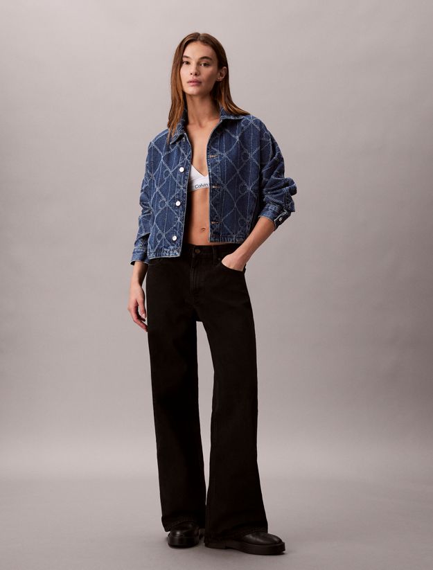 All-Over Logo Denim Jacket